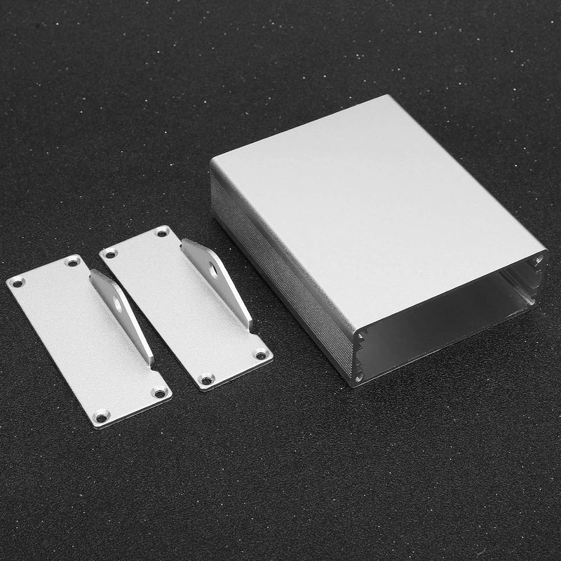 مشروع علبة سبائك الألومنيوم 80x64x24 مم علبة لوحة دائرة نظام تحديد المواقع العالمي (GPS) فضي أبيض - Image 5